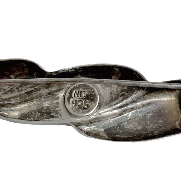 Sterling Silver 925 COF DENMARK Pin Brooch - Signed - Wheat  Signed 925 ND Sterling Silver Pin Brooch
